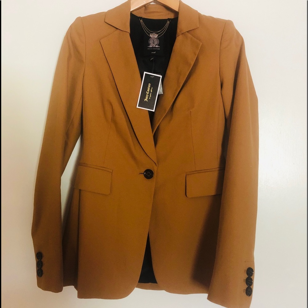 Timeless Juicy couture rich brown blazer.